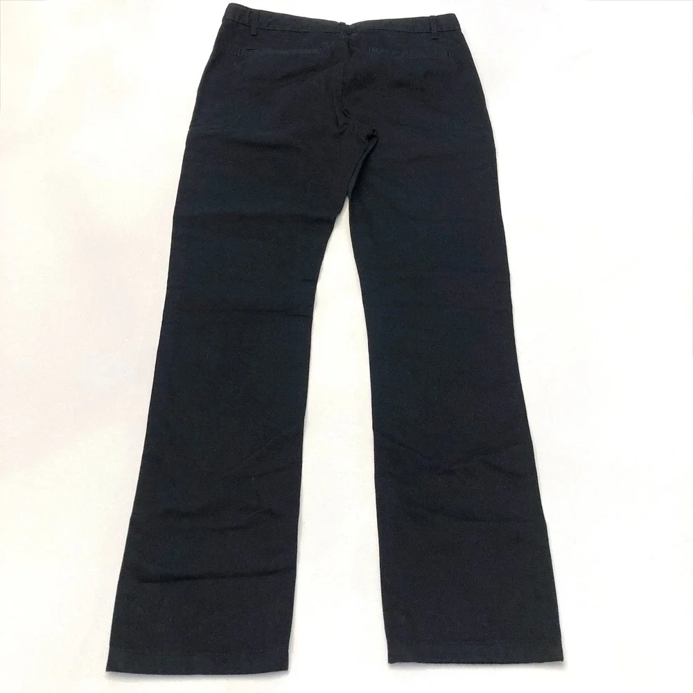 Children's Place Black 100% Cotton Chino Pants Boys 16 Straight Leg 30